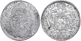 Taler, 1718, Karl VI., Breslau, Herinek 408, Dav. 1094, Kl. Rf., Ss.  Ss - Autriche