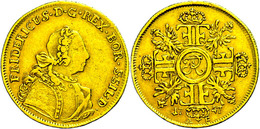 Friedrich D'or, 1747, Friedrich II., AE (Breslau), Fb. 2376, Olding 389b, Ss. Selten!  Ss - Other & Unclassified