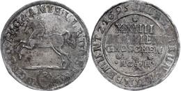 2/3 Taler, 1695, Rudolf August Und Anton Ulrich, HCH Braunschweig, Prägeschwäche, Vz.  Vz - Altri & Non Classificati