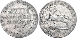 24 Mariengroschen (2/3 Taler), 1800, Karl Wilhelm Ferdinand, Kl. Schrötlingsfehler, Ss-vz.  Ss-vz - Andere & Zonder Classificatie