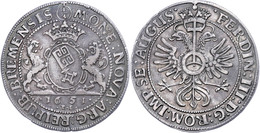 1/4 Taler, 1651, Mit Titel Ferdinand III., Jungk 541, Schöne Patina, Ss+. - Autres & Non Classés