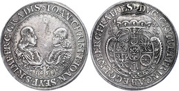 Taler, 1658, Johann Christoph Und Johann Seyfried, Dav. 3395, Donebauer 3322, Kl. Rf., Ss+. - Autres & Non Classés