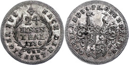 1/24 Taler, 1738, Heinrich XI., Vz.  Vz - Other & Unclassified