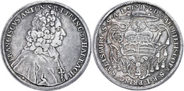 Taler, 1717, Franz Anton Fürst Von Harrach, Zöttl 2409, Dav. 1237, Ss.  Ss - Sonstige & Ohne Zuordnung