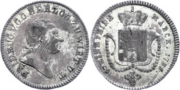 20 Kreuzer, 1796, Friedrich Eugen, Ebner 5, Justiert, Kl. Stempelfehler, Ss-vz.  Ss-vz - Other & Unclassified