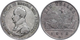 Taler, 1818, D, Friedrich Wilhelm III., AKS 13, J. 37, Kl. Rf., Ss.  Ss - Altri & Non Classificati