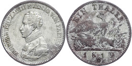 Taler, 1819, D, Friedrich Wilhelm III., AKS 13, J. 37, Kl. Kr., Ss.  Ss - Sonstige & Ohne Zuordnung