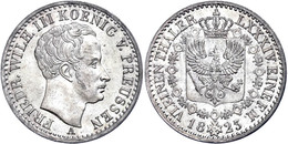 1/6 Taler, 1823, Friedrich Wilhelm III., AKS 26, Vz-st.  Vz-st - Andere & Zonder Classificatie