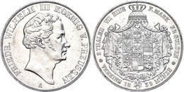 Doppeltaler, 1839, Friedrich Wilhelm III., AKS 9, J. 64, Kl. Rf. Und Kr., Vz.  Vz - Altri & Non Classificati