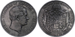 Doppeltaler, 1846, Friedrich Wilhelm IV., AKS 69, Kl. Rf. Und Kr., Ss.  Ss - Sonstige & Ohne Zuordnung