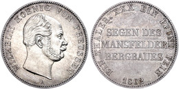 Taler, 1862, Wilhelm I., AKS 98, J. 93, Kl. Kr., Vz-st.  Vz-st - Sonstige & Ohne Zuordnung