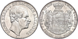 Doppeltaler, 1852, Georg, AKS 58, J. 112, Kl. Kratzer, Vz-st.  Vz-st - Sonstige & Ohne Zuordnung