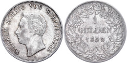 Gulden, 1838, Wilhelm I., AKS 84, J. 63, Vz.  Vz - Other & Unclassified