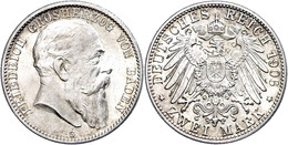 2 Mark, 1906, Friedrich I., Avers F. St, Revers St., Katalog: J. 32 - Sonstige & Ohne Zuordnung