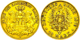 10 Mark, 1879, Wz. Rf., Ss., Katalog: J. 209 Ss - Sonstige & Ohne Zuordnung