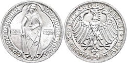 3 Reichsmark, 1928, Naumburg, Vz-st., Katalog: J. 333 Vz-st - Andere & Zonder Classificatie