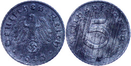 5 Reichspfennig, 1943, B, Vz., Katalog: J. 370 Vz - Sonstige & Ohne Zuordnung