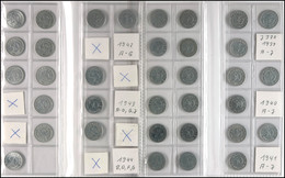 Lot Zu 35 X 50 Reichspfennig (J. 372), 1939-1944, Komplett Ohne 1944 G. Erhaltung Meist Um Ss., Katalog: J. 372 - Sonstige & Ohne Zuordnung