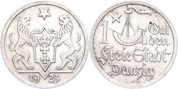 Danzig, 1 Gulden, 1923, Vz., Katalog: J. D7 Vz - Altri & Non Classificati