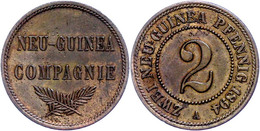 Neuguinea, 2 Pfennig, 1894, Kl. Rf., Ss-vz., Katalog: J. 702 Ss-vz - Other & Unclassified