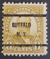 1923, Ulysses S.Grant, Buffalo New York, Preoblitere, Precancel, Vorausentwertung,United States Of America, USA - Voorafgestempeld