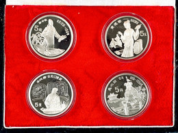 Set Zu 4 X 5 Yuan, 1989, Serie "Große Persönlichkeiten Der Chinesischen Geschichte", 6. Ausgabe, In Ausgabeschatulle, PP - Cina