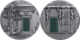 10 Dollars, 2013, Masterpieces In Stone - Malachite Room, 3 Unzen Silber, Antik Finish, Etui Mit OVP Und Zertifikat, St. - Fidschi