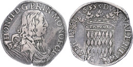 Scudo, 1655, Honoré II., Dav. 4307, Schrötlingsriss, Ss.  Ss - Altri & Non Classificati