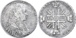 Rubel, 1728, Peter II., Dav. 1668, Ss.  Ss - Russie