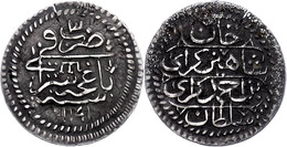 Krim, Onlik (2,63g), 1191, Jahre 3 (1780), Shahin Giray Bin Ahmad Giray, Bagchich-Serai, Bitkin - (erst Ab Jahr 4), KM 5 - Russland