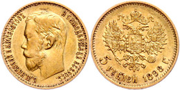 5 Rubel, Gold, 1898, Nikolaus II., St. Petersburg, Fb. 180, Ss.  Ss - Rusland