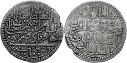 1/2 Kurush, AH 1099, Süleyman II., Konstantinopel, KM 93, Kl. Schrötlingsfehler Am Rand, Ss. Selten!  Ss - Orientalische Münzen