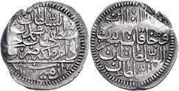 1/2 Kurush, AH 1106, Mustafa II., Izmir, KM 117.3, Prägeschwäche Und Schrötlingsfehler Am Rand, Ss.  Ss - Orientalische Münzen