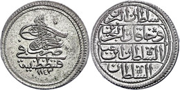 Onluk, AH 1143, Mahmud I., Konstantinopel, KM 202 (Typ III), Ss-vz.  Ss-vz - Oosterse Kunst