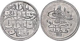 Piaster, AH 1187/1, Abdülhamid I., Konstantinopel, F. St. - Orientalische Münzen