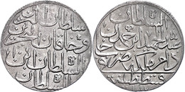 Zolota, AH 1187/10, Abdülhamid I., Konstantinopel, Leichte Prägeschwäche, Vz.  Vz - Orientale