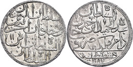 Zolota, AH 1187/11, Abdülhamid I., Konstantinopel, Leichte Prägeschwäche, Vz. Selten!  Vz - Oosterse Kunst