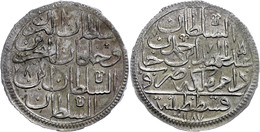 Zolota, AH 1187/8, Abdülhamid I., Konstantinopel, KM 391, Ss-vz. Selten!  Ss-vz - Orientalische Münzen