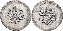 Kurus, AH 1203/11, Selim III., Konstantinopel, KM 498, Prägeschwäche Am Rand, Ss. Selten!  Ss-vz - Orientalische Münzen