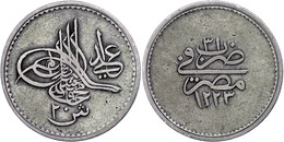 20 Qirsh, AH 1223/31, Mahmud II., Misir, KM 186 (Ägypten), Ss. Sehr Selten!  Ss - Orientalische Münzen