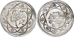 Qirsh, AH 1223/23, Mahmud II., Misir, KM 181 (Ägypten), Wz. Kratzer Und Leichte Prägeschwäche Am Rand, F. St. - Orientalische Münzen