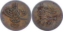 10 Para, AH 1277/8, Abdülaziz, Misir, KM 242 (Ägypten), Ss.  Ss - Orientalische Münzen