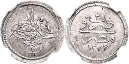 20 Para, AH 1277/3, Abdülaziz, Misir, KM 247 (Ägypten), In Slab Der NGC Mit Der Bewertung MS63. - Orientalische Münzen