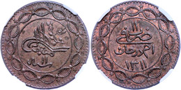 10 Piaster, AH 1311/11, Abdullah Ibn Mohammed, Omdurman, KM 6 (Sudan), In Slab Der NGC Mit Der Bewertung AU 58 BN. Sehr  - Orientalische Münzen