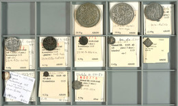 AHMED III., Lot Von 11 Münzen. Darunter U.a. 40 Para AH 1115 Konstantinopel, 1 Nasri AH 1116 Tunis (KM 34), 1 Para AH 11 - Orientalische Münzen