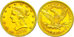 10 Dollars, Gold, 1881, Liberty Head, Philadelphia, Fb. 158, Ss+. - Andere & Zonder Classificatie