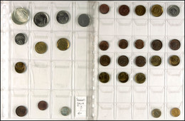 Sammlung Von 28x Verprägungen Der BRD, U.a. Mit 1 Pfennig (5x), 2 Pfennig (7x), 5 Pfennig (7x), 10 Pfennig (3x), 50 Pfen - Other & Unclassified