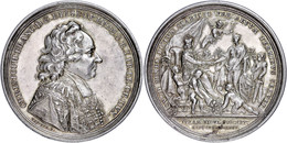 Würzburg, Bistum, Christoph Franz Von Hutten, Silbermedaille (Dm. Ca. 49mm, Ca. 43,48g), 1725, G.W. Und A. Vestner, Auf  - Autres & Non Classés