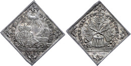 Württemberg, Karl Eugen, Klippenförmige Silbermedaille (1,98x1,98mm, Ca. 2,35g), 1748, Von Von V. Schrempf, Auf Das Neue - Altri & Non Classificati