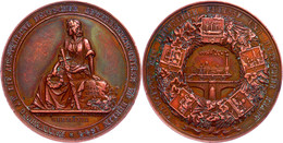 Brandenburg-Preußen, Bronzemedaille (Dm. 45,1 Mm, 50 G), 1844, Von Loos Bei Lorenz Und Schilling, Auf Die Gewerbeausstel - Other & Unclassified